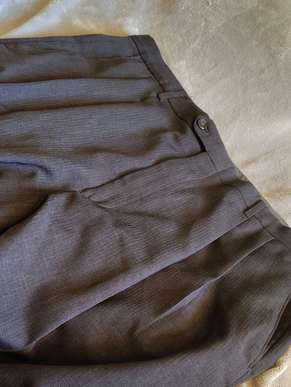 Claiborne Dark Blue Men's Dress Pants - Classic Waistband